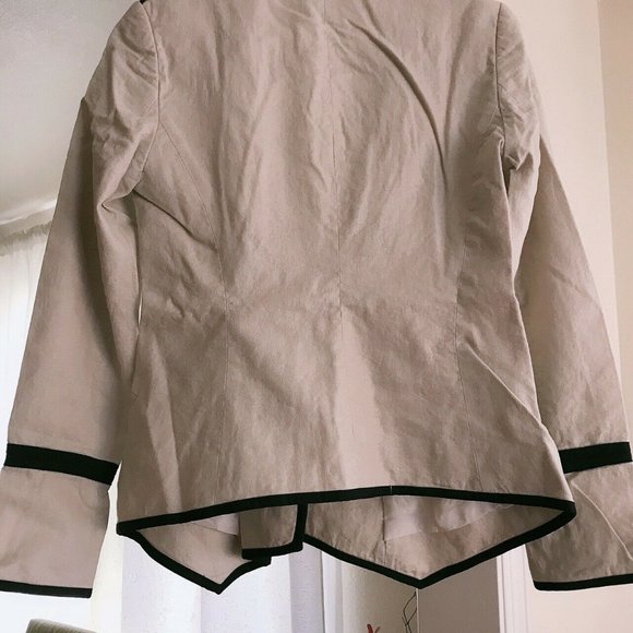 New Elizabeth Women’s Canvas Silk Peacoat Blazer - Picture 5 of 5